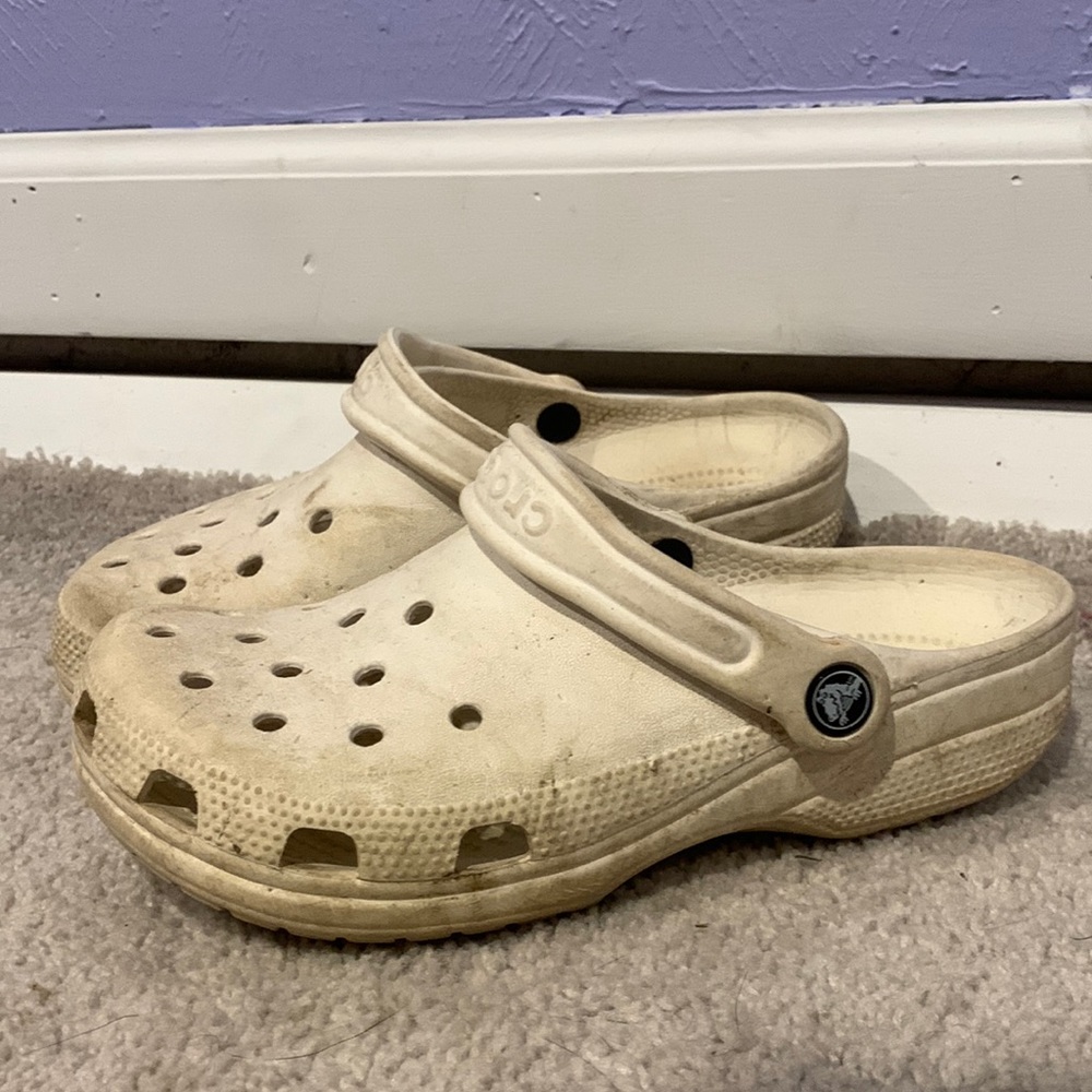 Used- white crocs